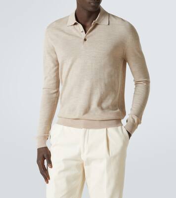 Allen wool polo sweater | Saman Amel