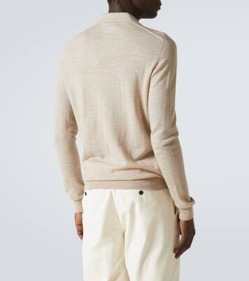 Allen wool polo sweater | Saman Amel