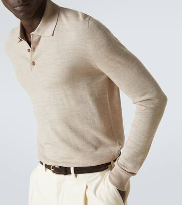 Allen wool polo sweater | Saman Amel