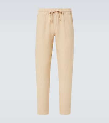 Linen straight pants | Fedeli