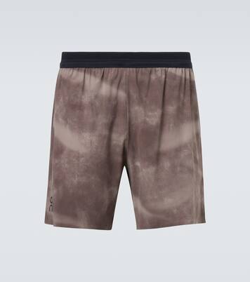 Performance 7" printed running shorts | On
