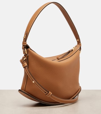 Schultertasche Pin Swing Surpiqué aus Leder | Delvaux