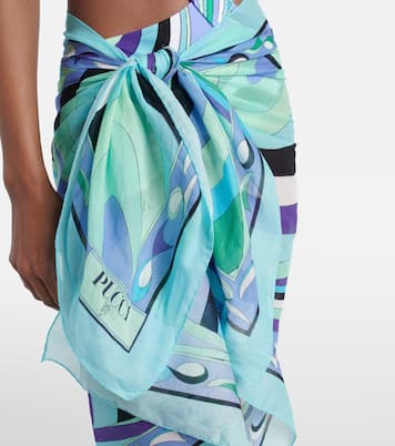 Bedruckter Pareo Pesci aus Baumwolle | Pucci