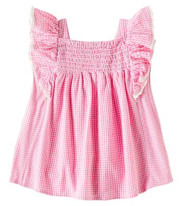 Baby - Abito Martine in cotone a quadri | Louise Misha