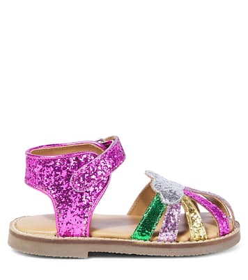 Rainbow glitter sandals | Konges Sløjd