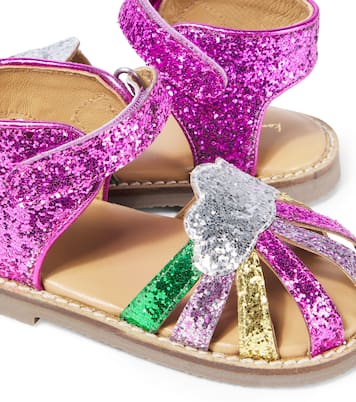 Rainbow glitter sandals | Konges Sløjd