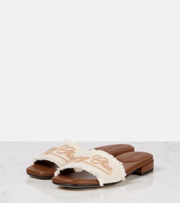 Joa embroidered canvas slides | Jimmy Choo