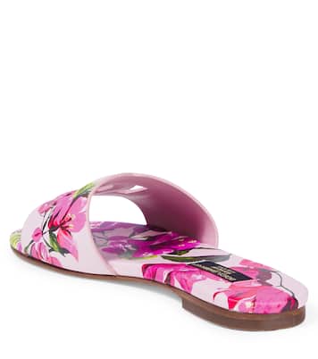 Taormina DG floral slides | Dolce&Gabbana Kids