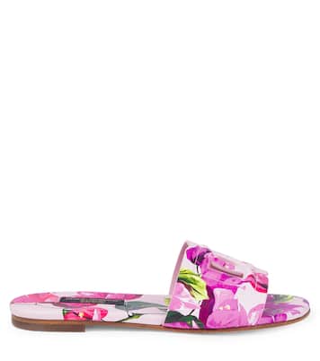Taormina DG floral slides | Dolce&Gabbana Kids
