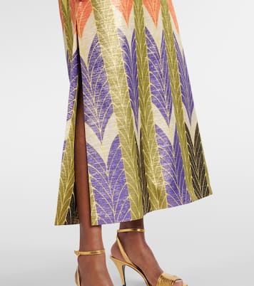 Voyage Imaginaire lamé maxi dress | Valentino