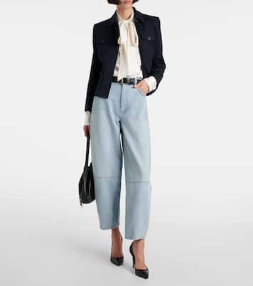 Twisted wide-leg jeans | Frame