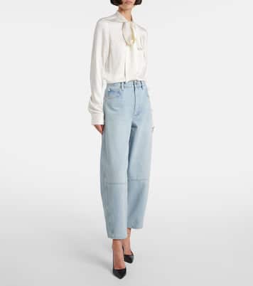 Twisted wide-leg jeans | Frame