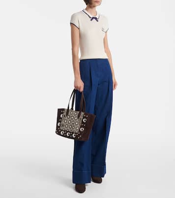 Nellcôte Medium suede tote bag | Valentino Garavani