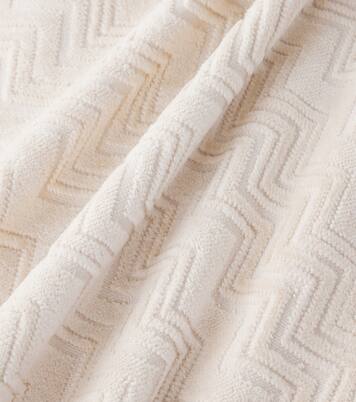 Chalk Zigzag set of 2 cotton terry towels | Missoni