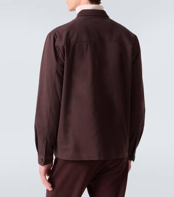 Cotton and cashmere overshirt | Sunspel