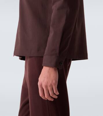Cotton and cashmere overshirt | Sunspel