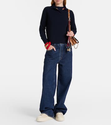 Plateau-Sneakers H-Stripes aus Veloursleder | Hogan