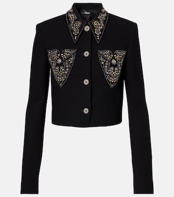 Verzierte Jacke aus einem Wollgemisch | Versace