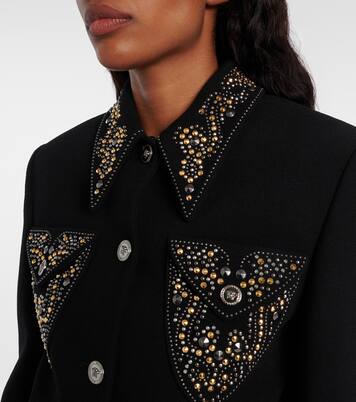 Verzierte Jacke aus einem Wollgemisch | Versace