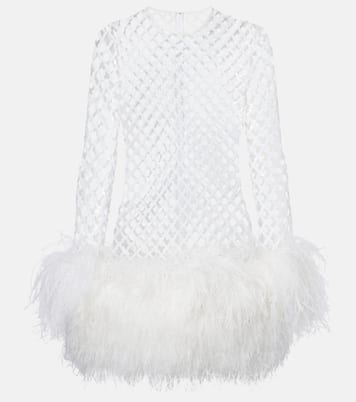 Minikleid mit Pailletten und Federn | Dolce&Gabbana