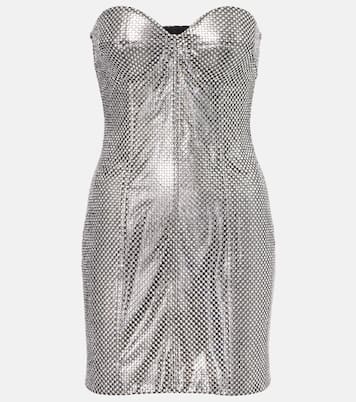 Verziertes Minikleid aus Satin | Dolce&Gabbana