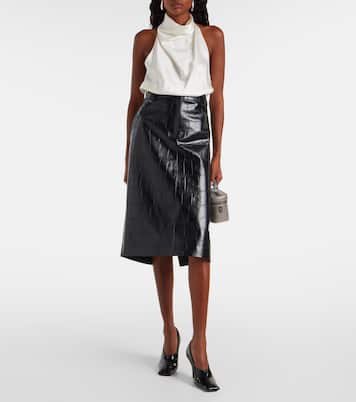 Halterneck satin top | Stella McCartney