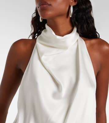 Halterneck satin top | Stella McCartney