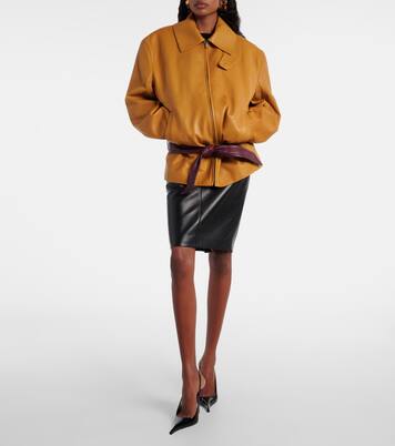 Amalia 110 patent leather slingback pumps | Saint Laurent