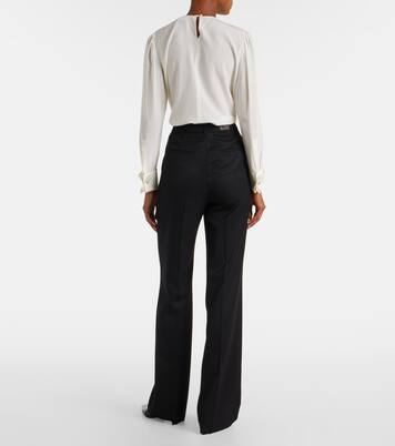 Pantalon droit Cannes en laine vierge | Max Mara