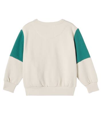 Colorblocked cotton jersey sweatshirt | Tinycottons