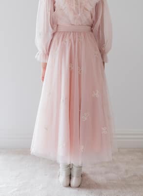 Gonna in tulle con ricamo | Petite Amalie  