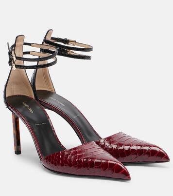 90 snake-effect leather pumps | Tom Ford