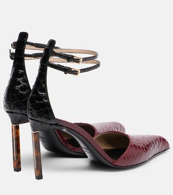 90 snake-effect leather pumps | Tom Ford