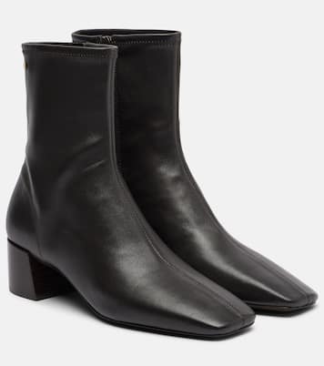 Stretch leather ankle boots | Tory Burch