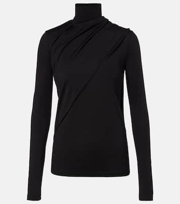 Top in jersey di lana con sciarpa | Róhe