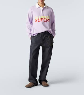 Embroidered cotton jersey polo shirt | JW Anderson