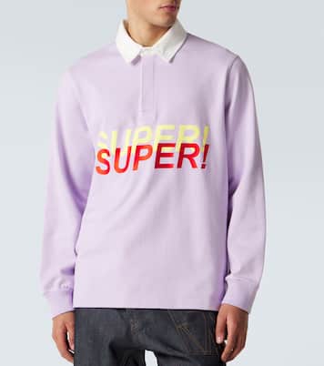Embroidered cotton jersey polo shirt | JW Anderson