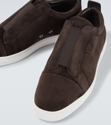 St Louis suede slip-on sneakers | Christian Louboutin