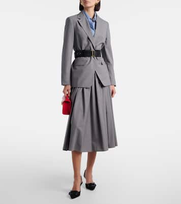 Livrea virgin wool midi skirt | Max Mara