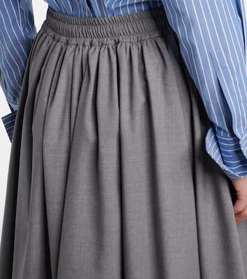 Livrea virgin wool midi skirt | Max Mara