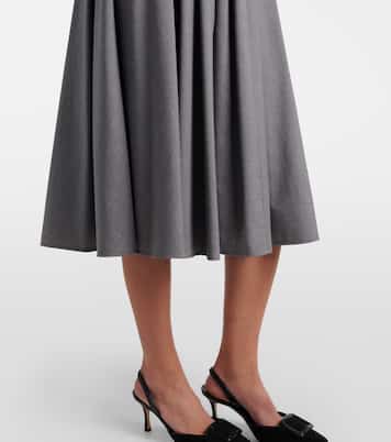 Livrea virgin wool midi skirt | Max Mara