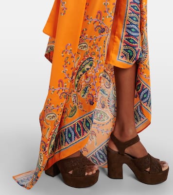 Vestido largo asimétrico con paisley | Etro