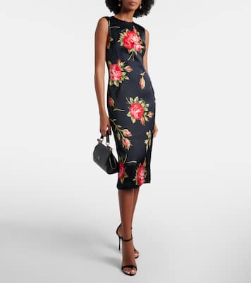 Midikleid aus Satin | Dolce&Gabbana