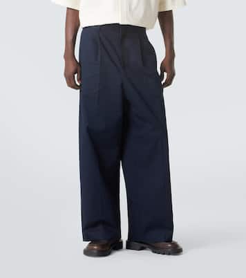 Pantalon ample en gabardine de coton | Loewe