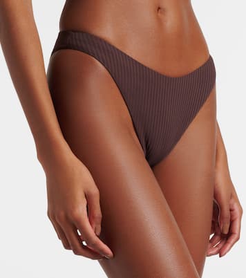 Noto ribbed-knit bikini bottoms | Melissa Odabash