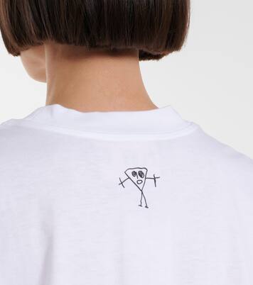 Printed cotton jersey T-shirt | Plan C