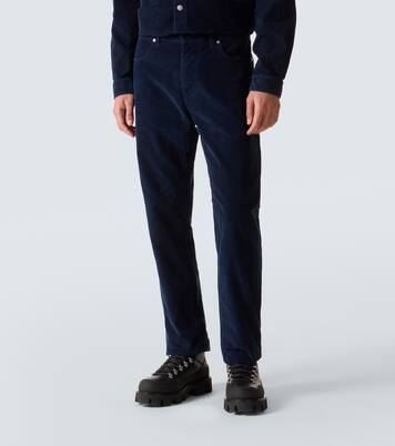 Mid-rise cotton corduroy slim jeans | Stone Island