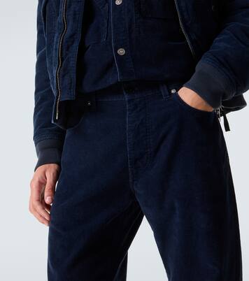 Mid-rise cotton corduroy slim jeans | Stone Island