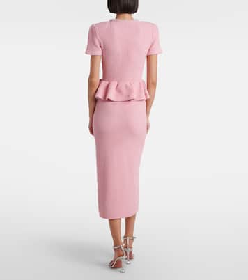 Midikleid aus Strick | Self-Portrait