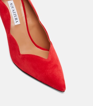 Pumps Petal 85 aus Veloursleder | Aquazzura